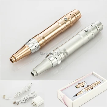 

1 Set Electric permanent makeup machine tattoo gun pen eyebrow/MTS tattoo machine device set with 10pcs micro needles