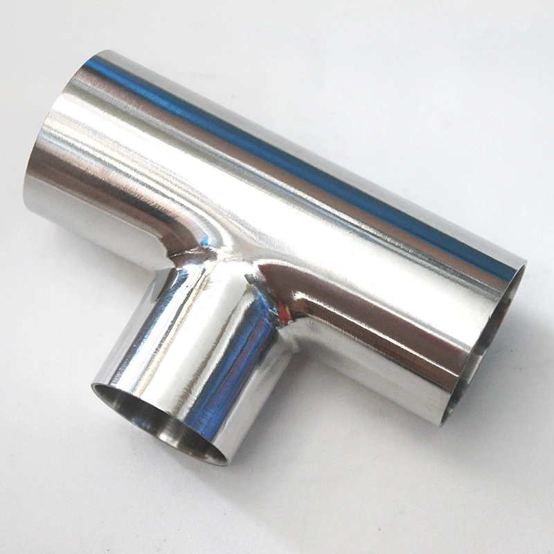 

4" OD102 OD108 OD114 SS304 Sanitary Welded Tee For Pipe Fitting Homebrew