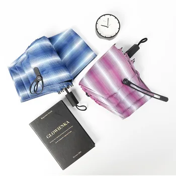 

Creative Plaid Umbrella Rain Woman Parasol Anti-UV Female Sun Umbrella Portable Black Coating Fold Travel Umbrella Guarda Chuva