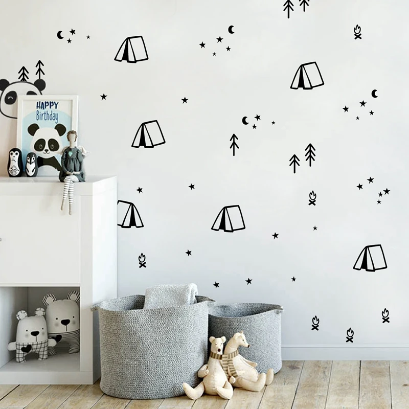 Camping Wall Stickers Baby Room Decor