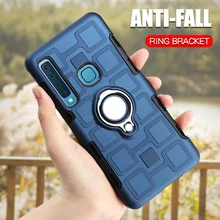 

Luxury Armor Ring Case For Samsung Galaxy A9 2018 Case Silicone Back Cover For Galaxy A9 2018 A920 A920F Shockproof Hard Shell