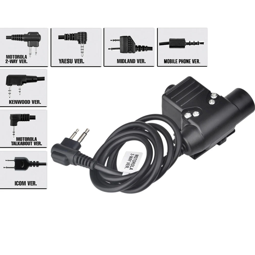 Z тактические наушники U94 PTT для телефона KENWOOD Walkie Talkie BaoFeng UV 82 Радио гарнитура Airsoft