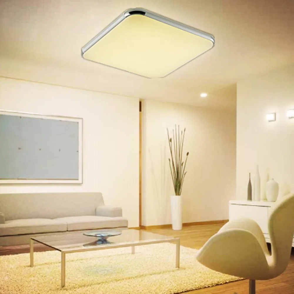 

5Pcs LED Ceiling Light 300X300 12W Remote Control Cold Warm White AC 85-265V Faceplate Ceiling Lamp Home Office Decoration