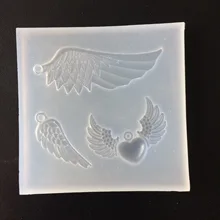 Angel Wings Pendant Silicone Mold DIY Resin Jewelry Pendant Necklace Pendant Lanugo Mold Crystal Epoxy Wing Silicome Mold H140