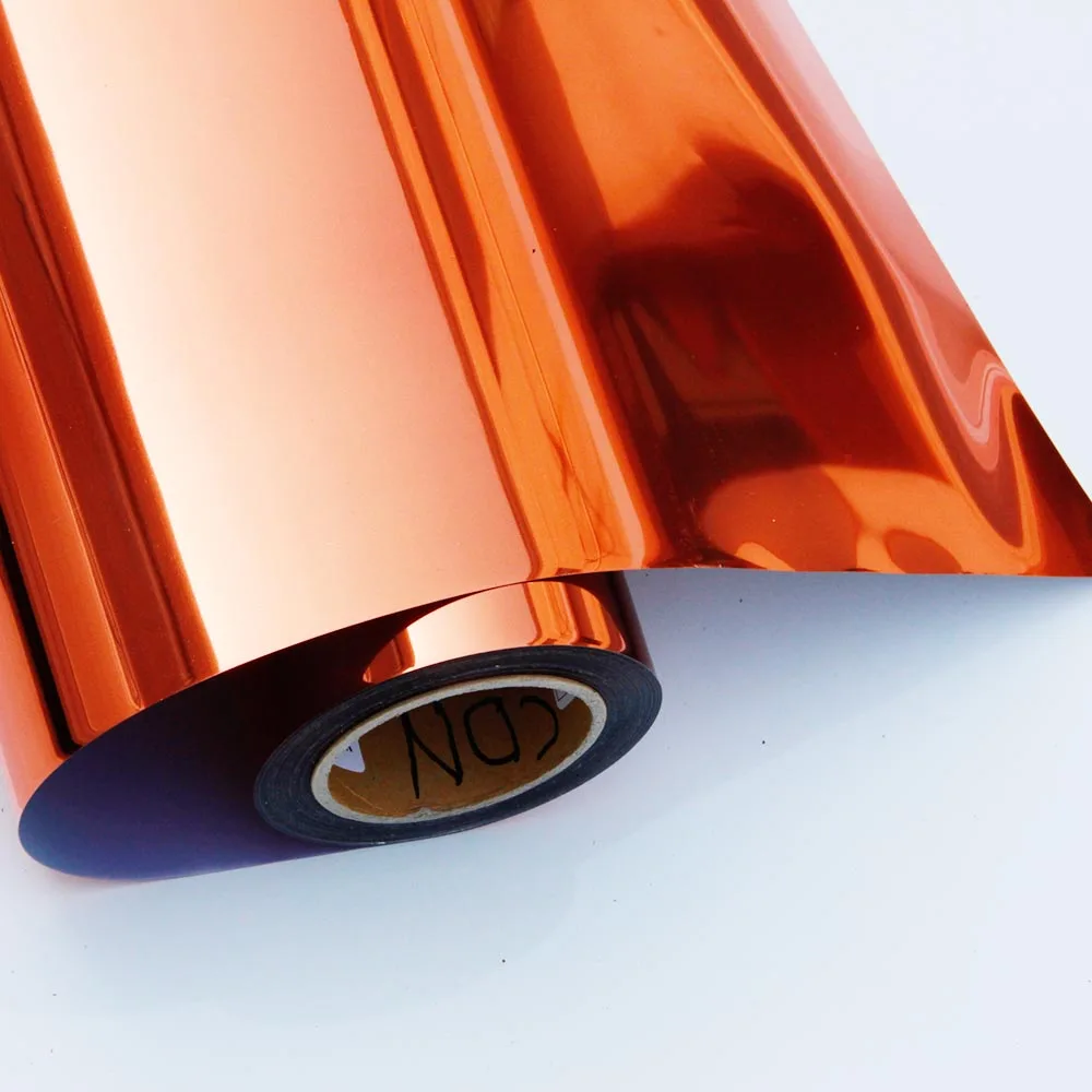 Металлическое термопереводное железо на виниловый резак для печати пленки 2" x 20"(50 см x 50 см) лист, выберите цвета - Цвет: Orange