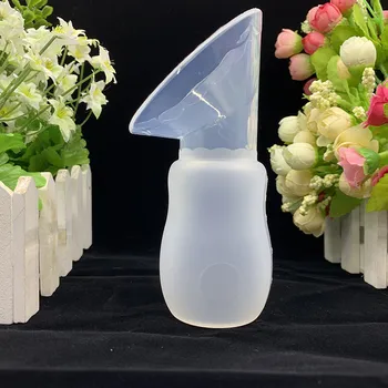 

Silicone Breast Pump Manual Breast Pump Partner Milking Anti-overflow Milk Collector Automatically Collect Breast Milk