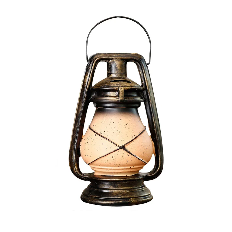 

British Retro Oil Lamp Piggy Bank Retro Nostalgic Novelty Craft Money Box Vintage Portable Lamp Model Ornaments Home Decor Gifts