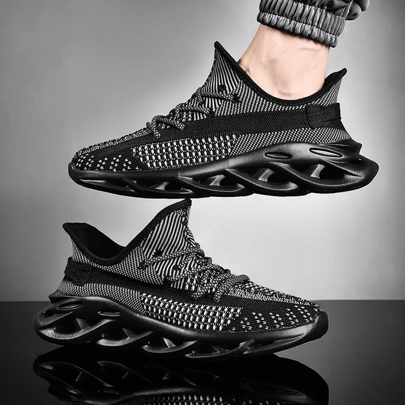 2019 Новая мужская обувь для бега ударная Абсорбирующая Подушка дышащая легкая удобная обувь спортивные кроссовки для прогулок