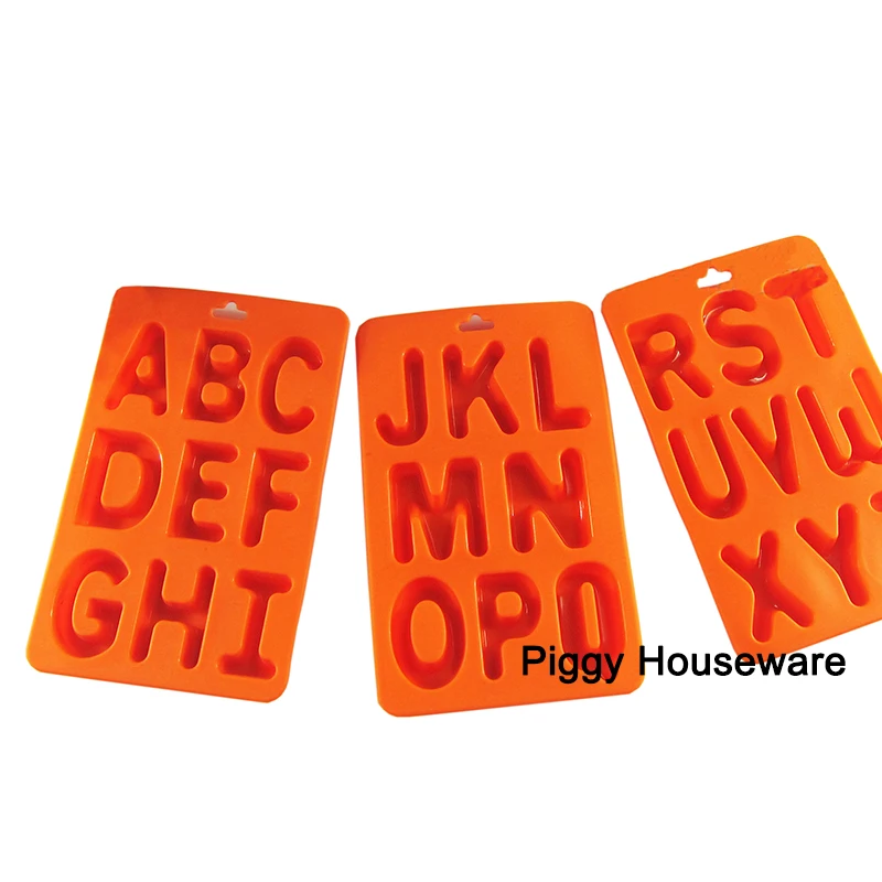 

Food Grade Silicone Big 26 letters of the Alphabet Cake Decorating Bakeware Mold Chocolate Ice Mould Fondant Cake Tools HK105