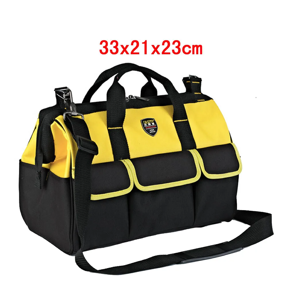 1" 33x21x23 см Экстра большой электрик сумка для инструментов оборудование держатель для инструмента ремень 600D Органайзер из Оксфорда сумки - Цвет: Желтый и черный