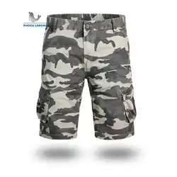 Новые мужские шорты Карго крутые камуфляжные летние горячие продажи хлопок повседневные мужские короткие штаны брендовая одежда камуфляж