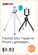 Гибкий мини-штатив для телефона, легкие алюминиевые металлические треноги, подставка, крепление с зажимом для телефона, штативы для Xiaomi iPhone 5S/6/6s7
