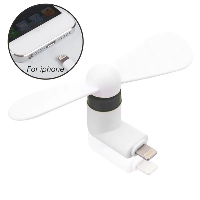 

High Quality Portable Mini Electric Fan Cooler Ventilation fan For iPhone 5/5s/5c/SE/6/6 plus/6s/6s plus/6s/7/7 plus/8 More