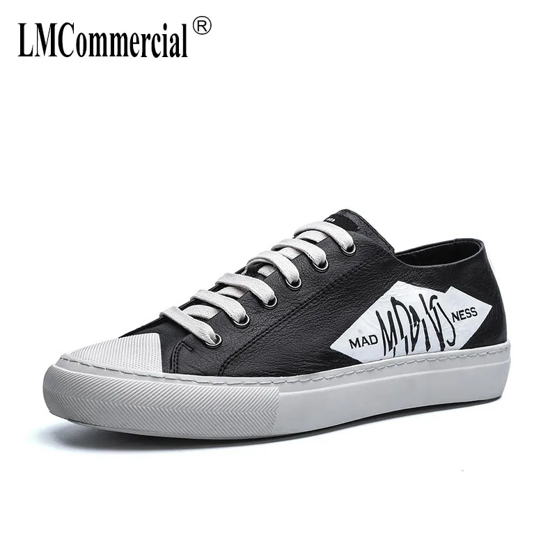 

spring and autumn summer men's casual shoes flat bottom all-match cowhide breathable sneaker fashion men Leisure shoes male