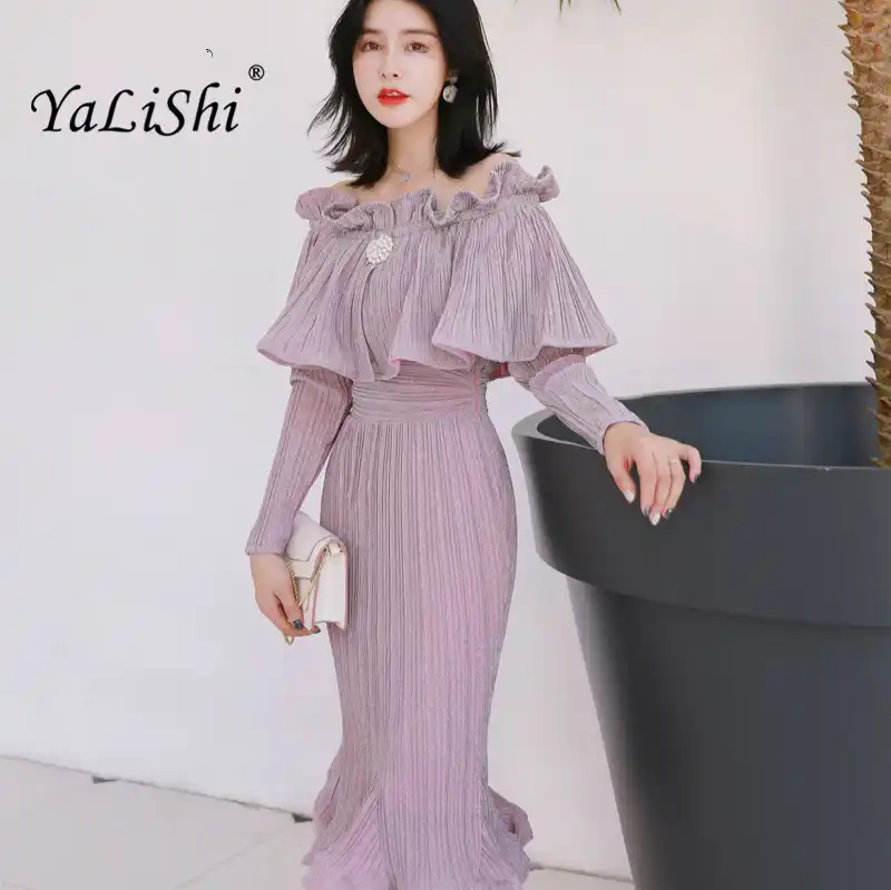 purple and gold dress casual