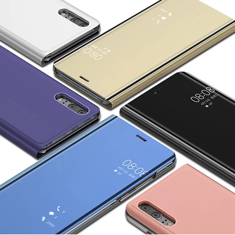 Умный зеркальный флип чехол JONSNOW для Huawei P30 Pro P20 P10 P9 Plus кожаный Mate 9 10 20