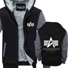 Мужская толстовка из плотного флиса, модная толстовка с капюшоном Alpha Industries, хлопковая плотная куртка с короткими рукавами, летняя стильная толстовка с капюшоном из плотного флиса