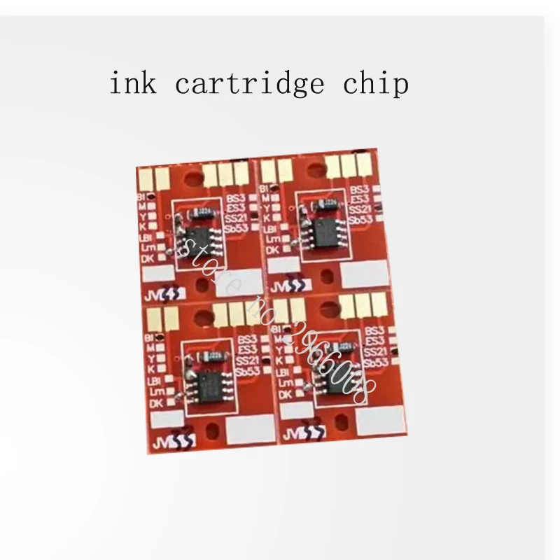 

Free shipping ! CMYK one Set Mimaki ink cartridge Permanent chip BS3 ES3 SS21 SB53 For Mimaki JV3 JV33 JV5 JV4 CJV30 TX2 Printer