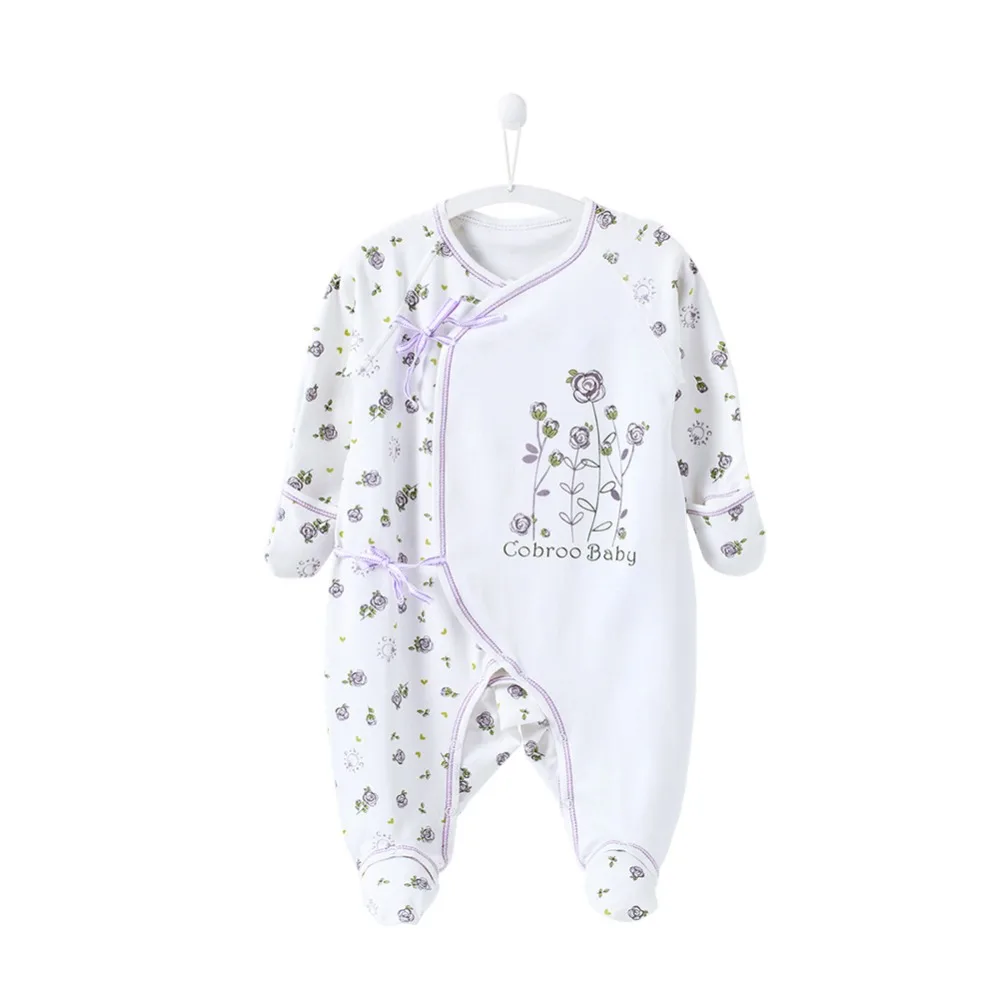 baby girl footies rose