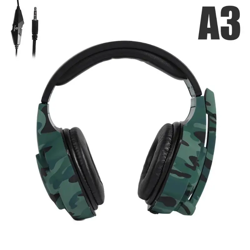 A3 камуфляж PS4/xbox Head-бортовой компьютер ноутбук Стерео Игровые наушники шлем бас игровая гарнитура с микрофоном