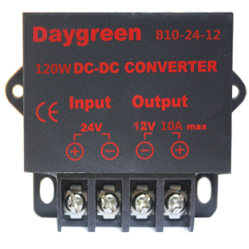 

24V to 12V 10A 120W DC DC Converter Regulator Car Step Down Reducer Daygreen CE Certificated 24V to 12V 10AMP Module