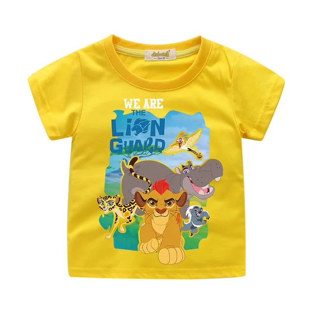 Children Cartoon The Lion King Simba Printing Tee Tops Boy Summer Short T-shirt Clothes Girls T Shirt Clothing For Kids WJ057 2