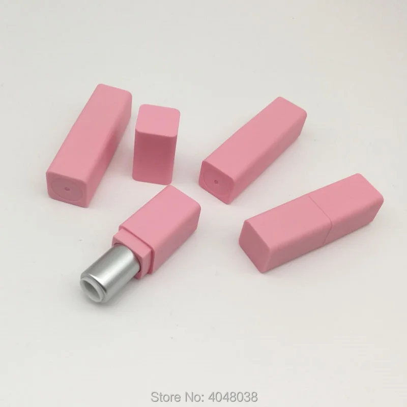 9.1mm DIY Pink Empty Lipstick Tube High-end Lip Balm Packaging Bottle  Plastic Square Cosmetic Container Lipbalm Tube (3)