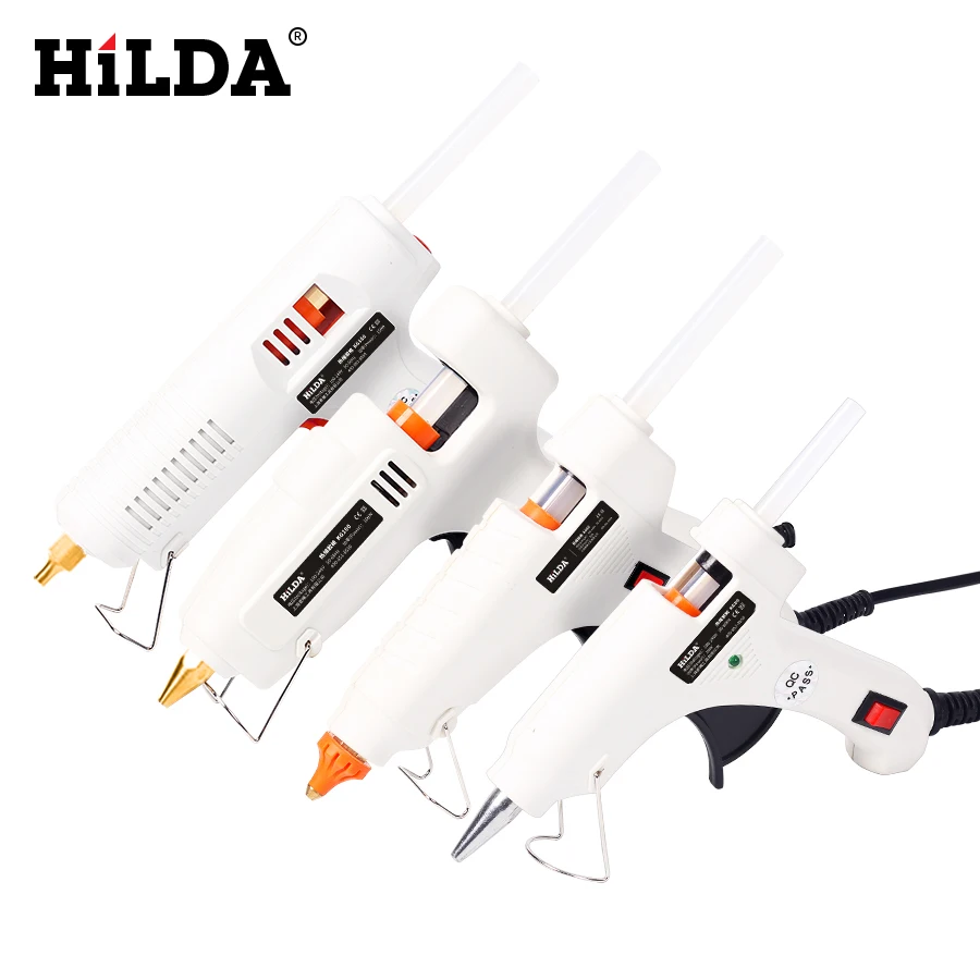 HILDA 100W Industrial Electric Silicone Guns Hot Melt Glue Gun Thermo