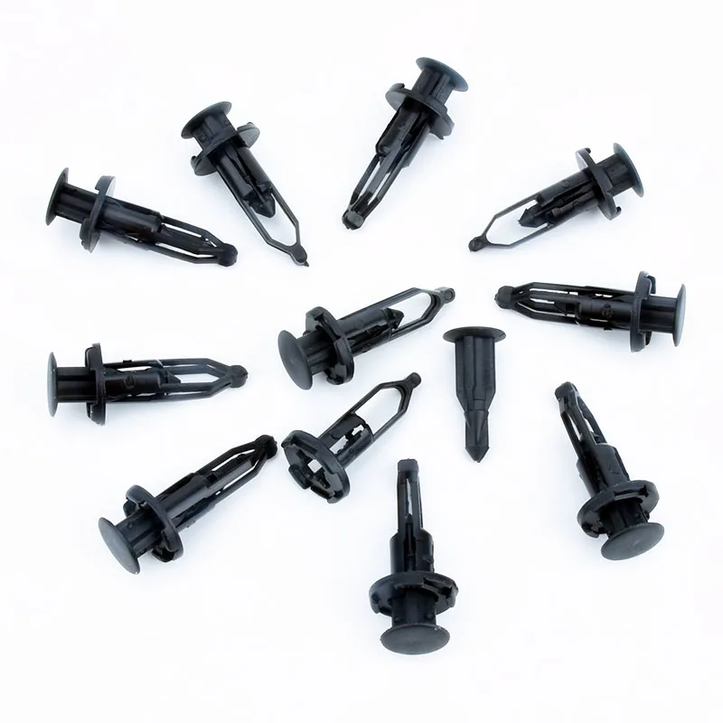 

50Pc Auto Bumper Fastener Clips Fit 9mm Hole Push Type Bumper Fender Cover Retainer Plastic Rivets Car Door Trim Clip For Toyota