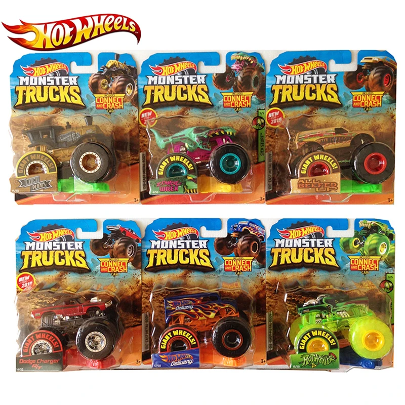 Hotwheels 1: 64 автомобиль игрушка монстр грузовики ассортимент металлические автомобили игрушка Lover коллекция FYJ44 Singel посылка для больших шин горячие колеса подарок