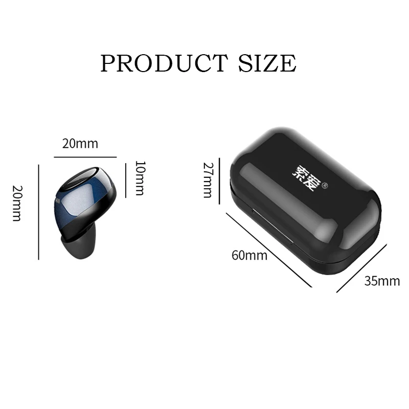 100% оригинальная Беспроводная bluetooth гарнитура SOAIY T1 наушники IPX5 водонепроницаемые