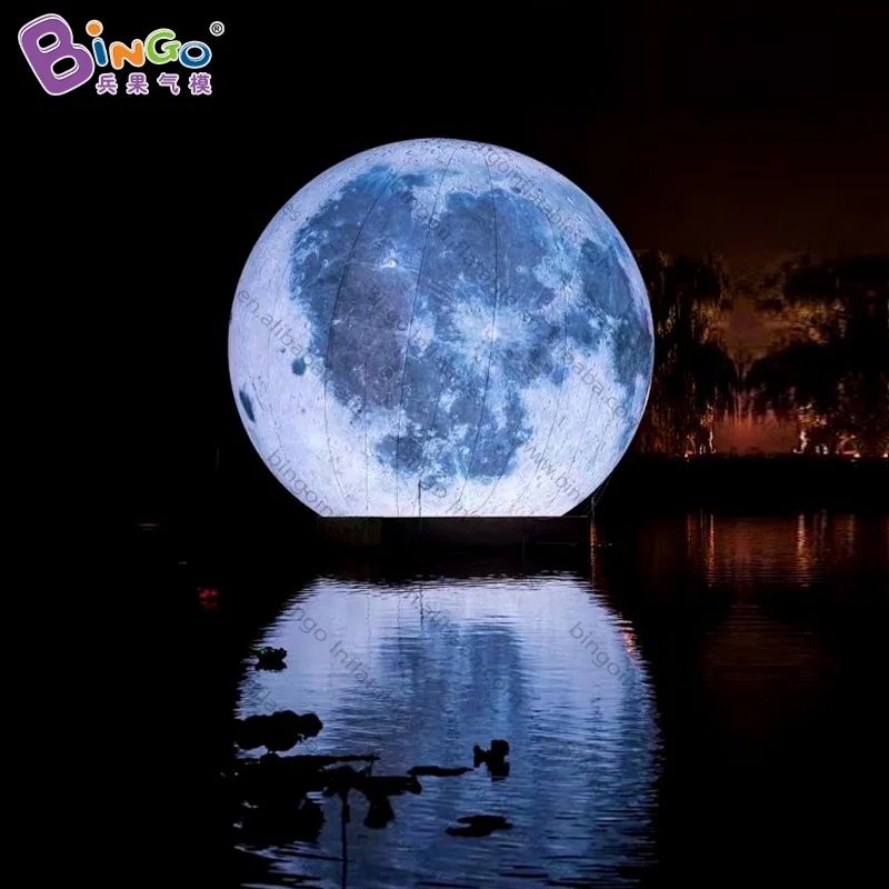 

Personalized airtight PVC inflatable moon balloon / air sealed 2M/3M moon inflatables for decoration toys