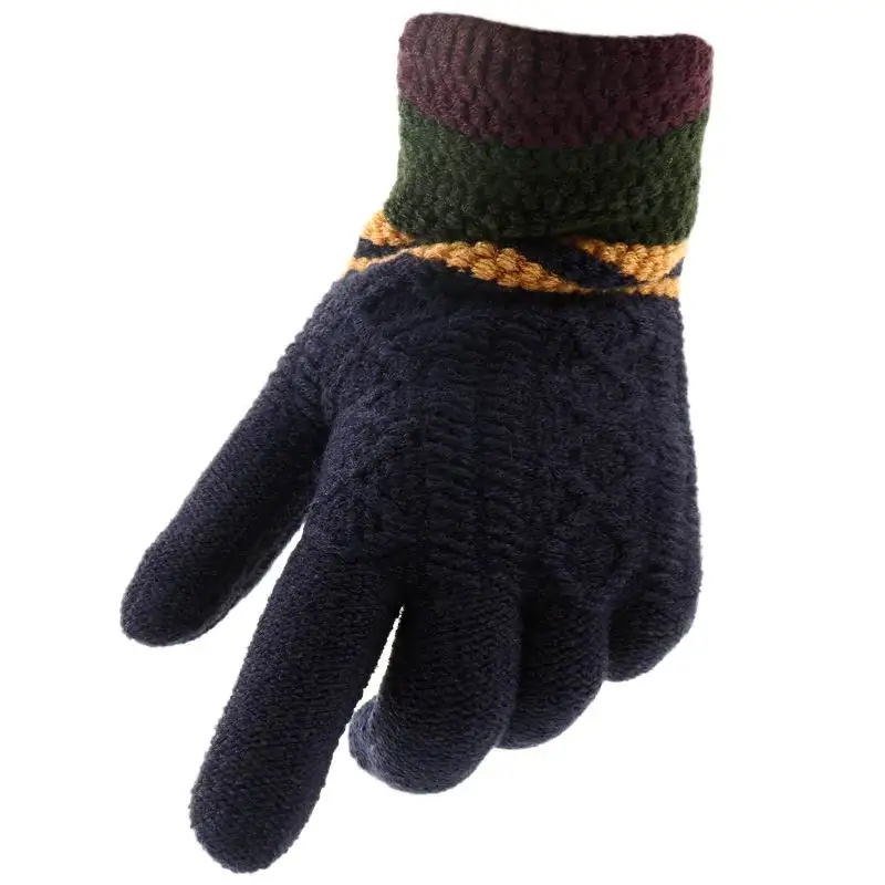 GBCNYIER Autumn And Winter Men's Gloves Windproof Thick Woolen Fluff Male Gloves Winter Keep Warm Mitten GBCNYIER Autumn And Winter Men's Gloves Windproof Thick Woolen Fluff Male Gloves Winter Keep Warm Mitten