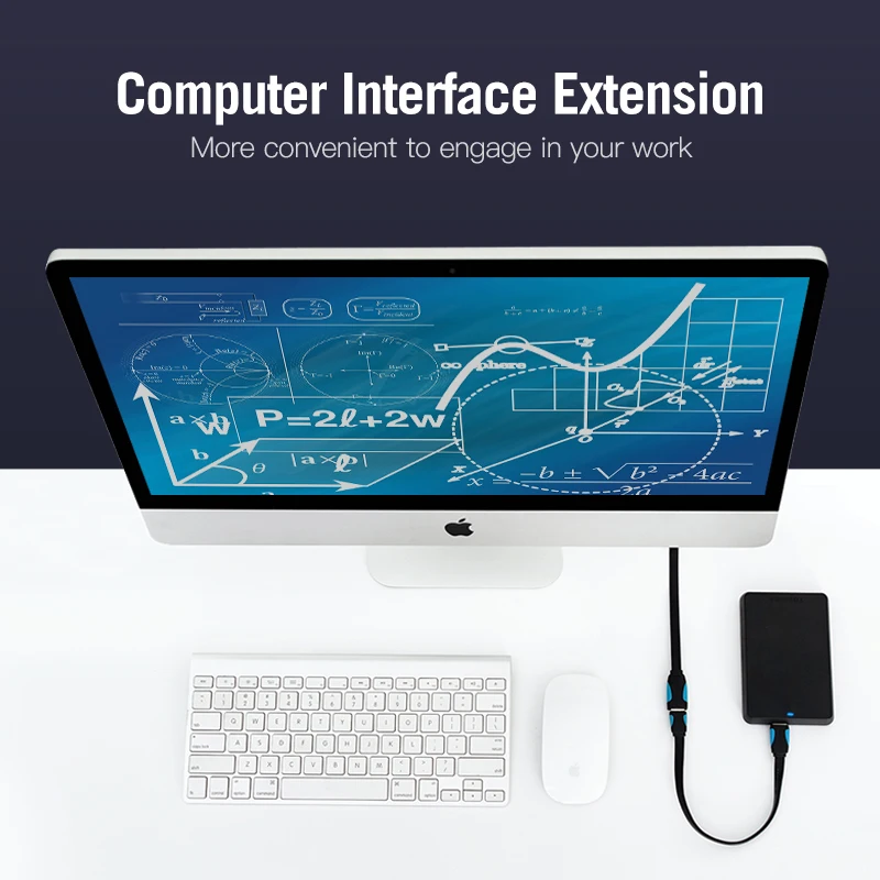 Vention USB2.0 3.0 تمديد كابل الذكور إلى الإناث موسع كابل USB3.0 كابل الموسعة لأجهزة الكمبيوتر المحمول PC تمديدات كابلات usb 0.5 M 3 M