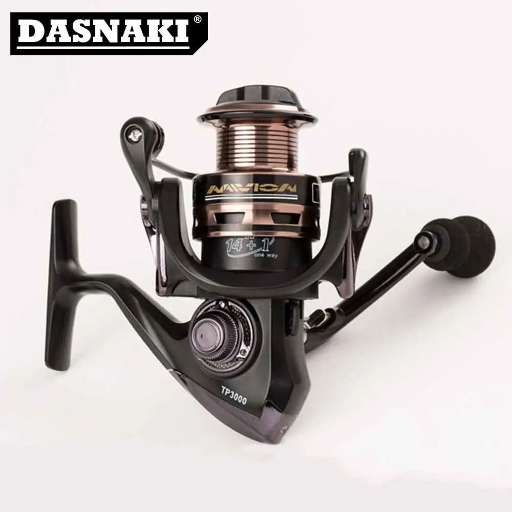 

TP1000-7000 14BB+1 Pre-Loading Gear ratio 5.5:1 Spinning Wheel Aluminium Alloy Left / Right Hand Spinning Fish