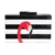 2017 Women messenger bags brand fashion wallet European high-end elegant black and white striped acrylic Flamingo casual clutch