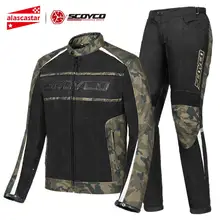 SCOYCO мотоциклетная куртка Мужская Летняя Сетка Chaqueta Moto куртка для верховой езды Мотокросс Jaqueta Motoqueiro Водонепроницаемая Защитная Экипировка