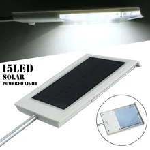 Светодиодный солнечный свет на открытом воздухе 15 Светодиодный SMD2835 Солнечная приведенная в действие автоматического включения света Управление Индукционная лампа на открытом воздухе сад 1,8 Вт свет сада огни безопасности