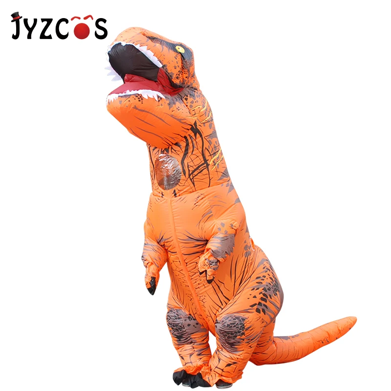 

Inflatable Dinosaur T-REX Costume for Adult Men Women Kids Jurassic World Park Blowup Halloween Party Costume Christmas Outfit