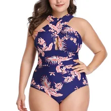 Цельный купальник большого размера, перекрестный, прикрывающий живот, нейлон, качество, плюс удобрение, чтобы увеличить Купальник для женщин