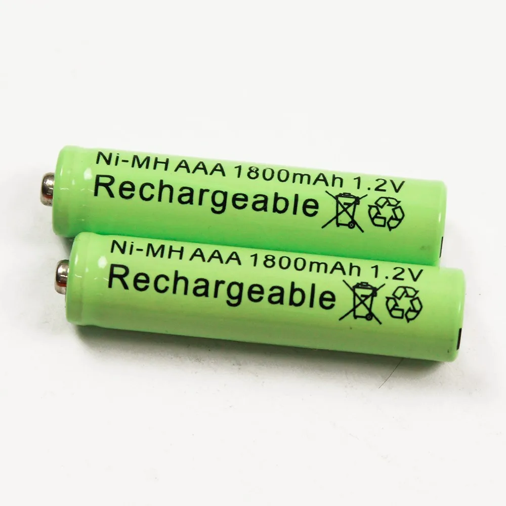 10 шт 1800mAh Ni-MH AAA батареи Ni-MH 1,2 V нейтральные AAA аккумуляторы