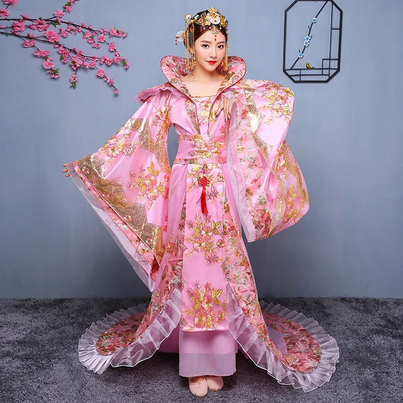 Восточная Hanfu национальная Древняя китайская королева косплей костюм принцессы одежда леди сценическое платье belle великолепное традиционное Hanfu