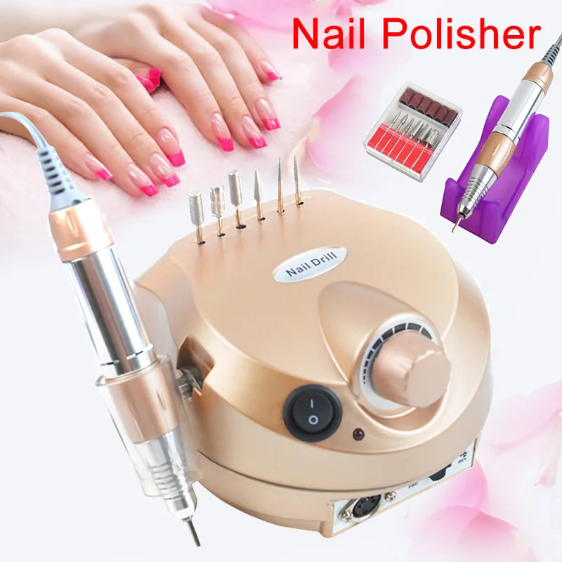 

2018 Electric Nail Drill Machine Electric Manicure Machine Drills Accessory Pedicure Kit Ship For RU