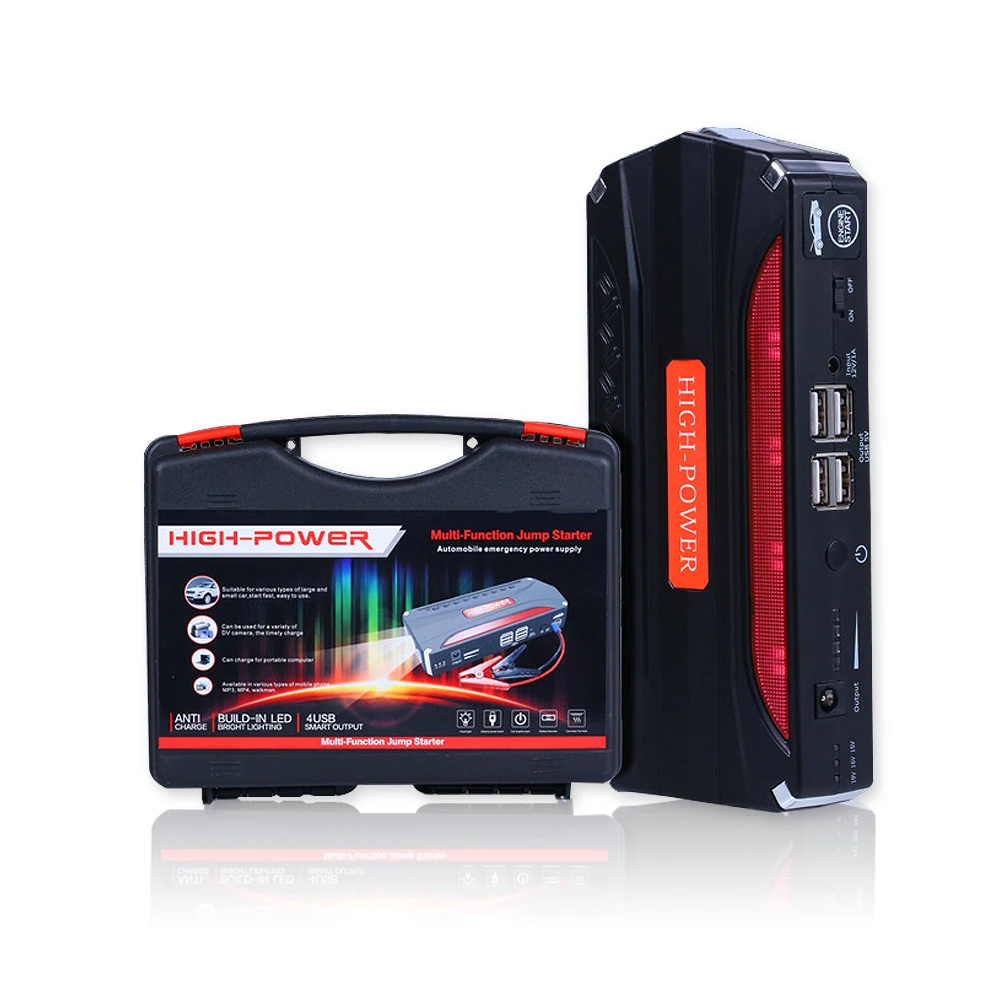 Multi Function 68800mAh 4 USB Car emergency Jump Starter Mini Portable