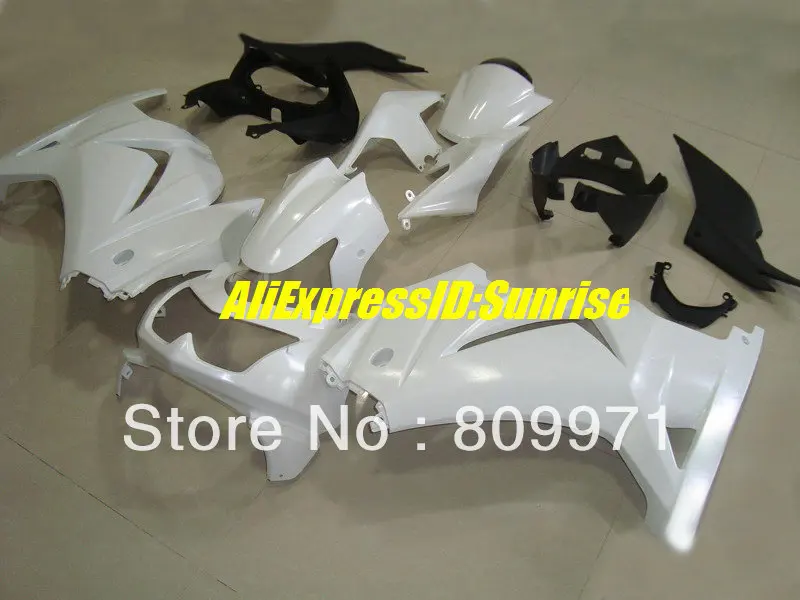 

Injection mold Fairing kit for KAWASAKI Ninja ZX250R 08 09 10 11 12 ZX 250R EX250 250R 2008 2010 2012 ABS Cool white Fairings