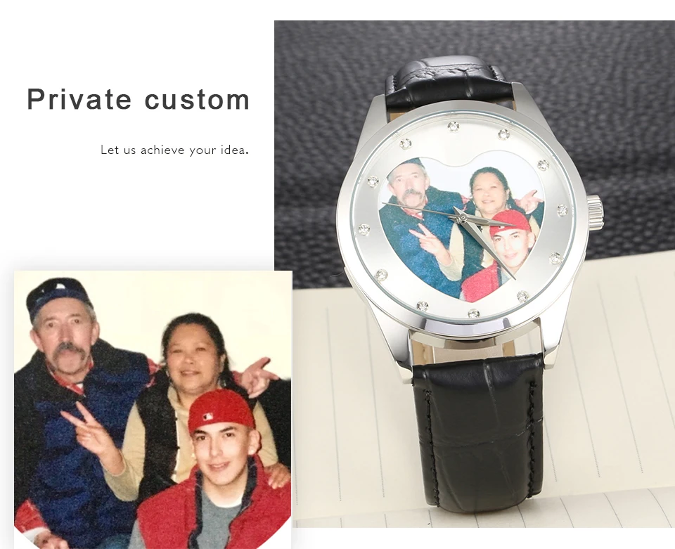 personalizado relógio exclusivo para homem e mulher