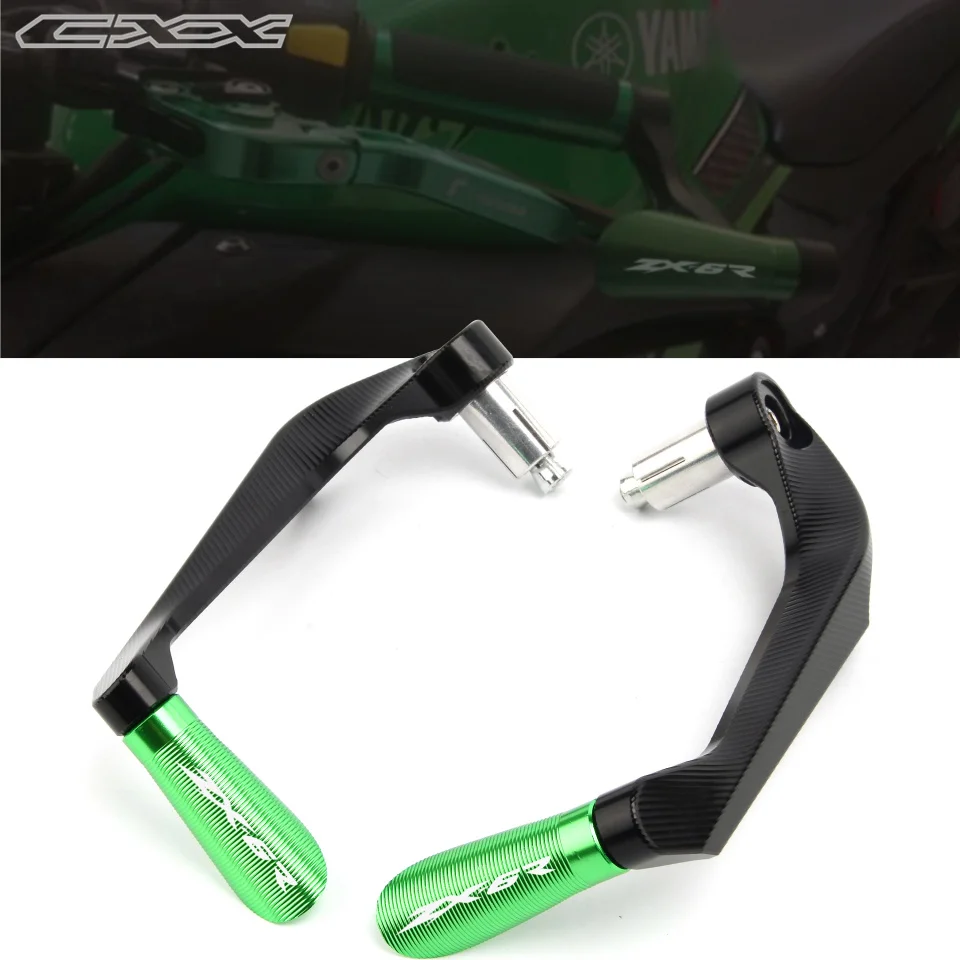 Universal 7/8" 22mm Motorcycle brake clutch levers protector with logo ZX6R For KAWASAKI zx6r ZX-6R | Автомобили и мотоциклы