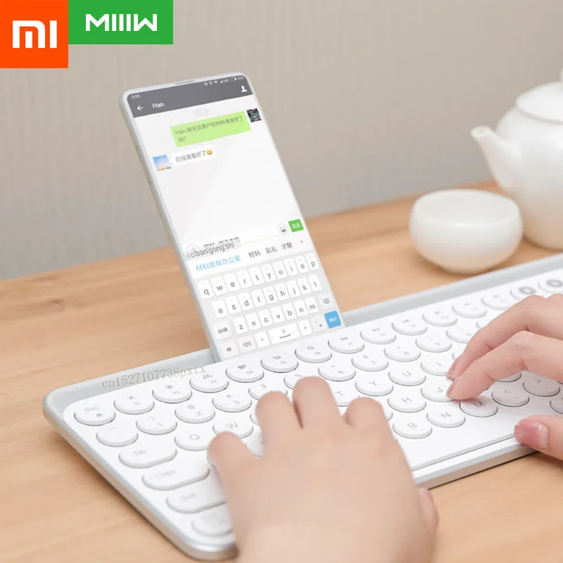 

Original Xiaomi Miiiw Bluetooth Dual Mode Keyboard MWBK01 2.4GHz 104 Keys Multi system Compatible MI Wireless Portable Keyboard