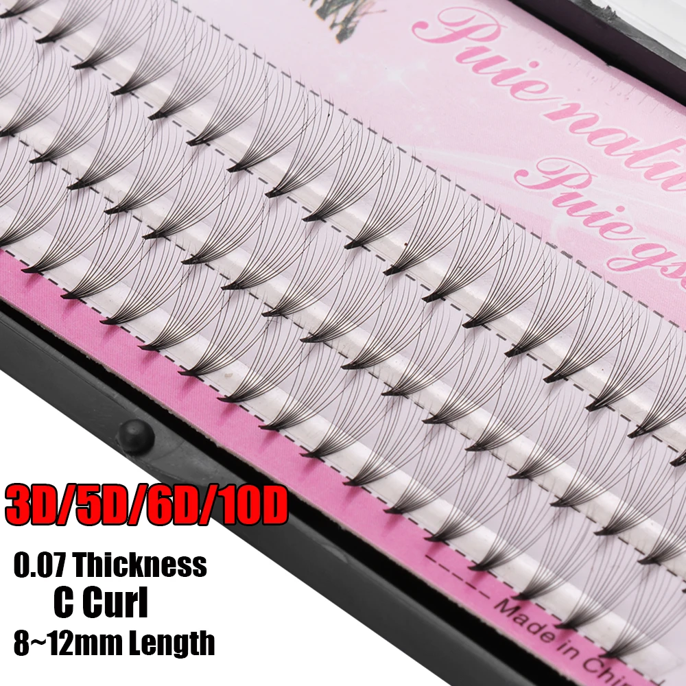 

Individual Eyelash Mink Lashes 0.07 C 3D/5D/6D/10D 8/9/10/11/12mm Black Soft False Eye Lashes Professionals Eyelashes Extension