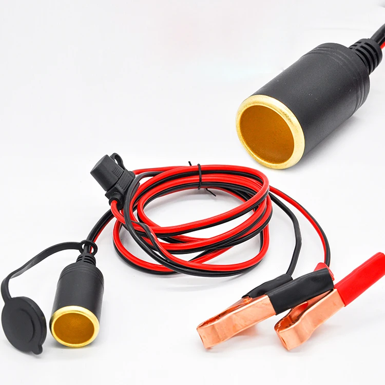 12V 24V женский розетка для автомобильного прикуривателя Батарея под кожу